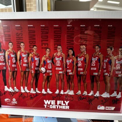 Framed Signed Swifts Poster (2)